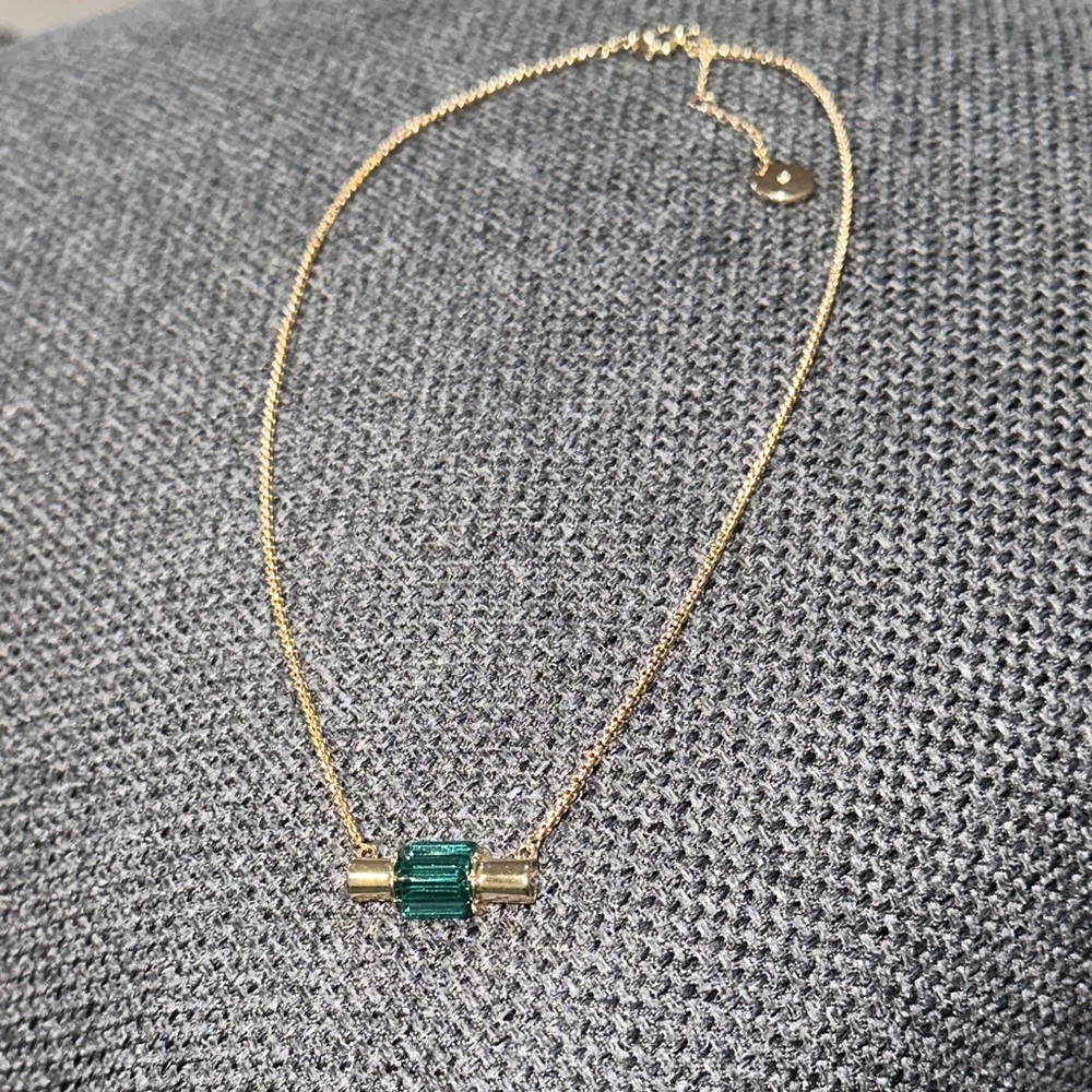 Vince Camuto Gold and Green Necklace
